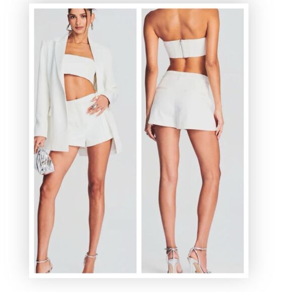 Retrofete Revolve Drew shorts White XL NWT $245 - Picture 1 of 8